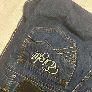 Eight 732 Men's Dark Denim Shorts Size 32 Waist Cotton Pre Owned Shorts.